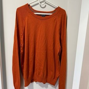 Lands' End Vibrant Burnt Orange Knitwear size xl